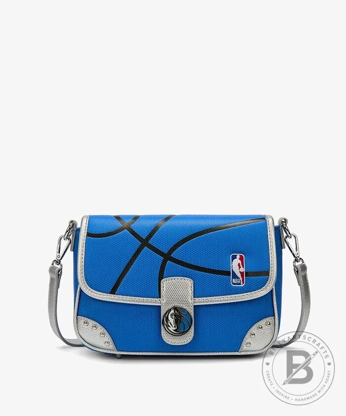 Dallas Mavericks NBA Basketball Blue Flap Crossbody Bag