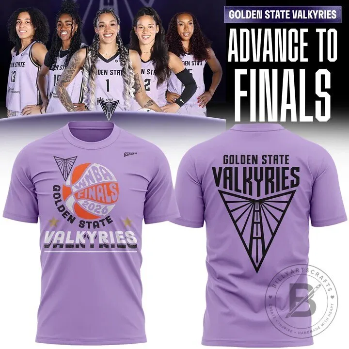 Golden State Valkyries 2026 WNBA Finals Commemorative Violet T-Shirt