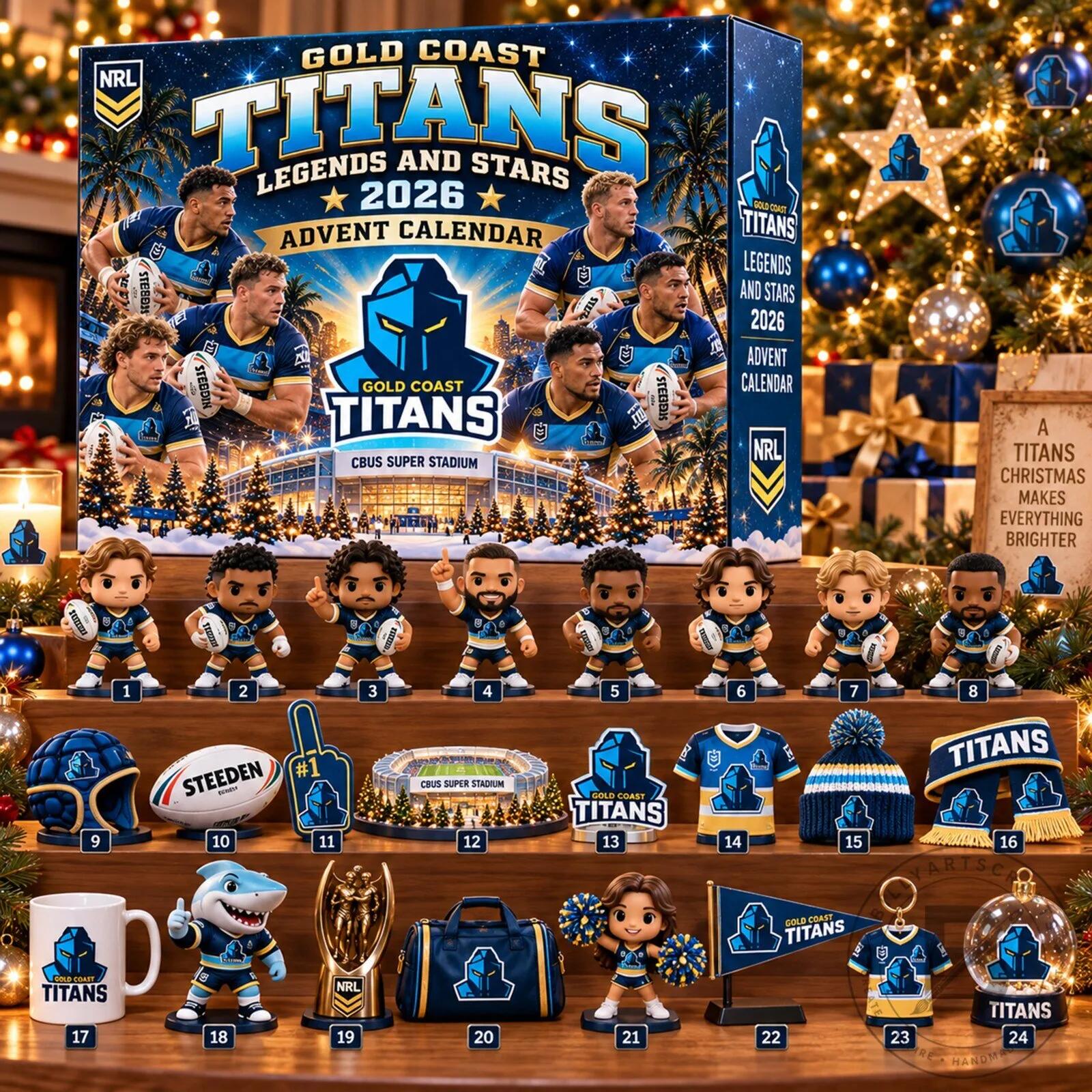 Gold Coast Titans Rugby Legends and Stars 2026 Advent Calendar